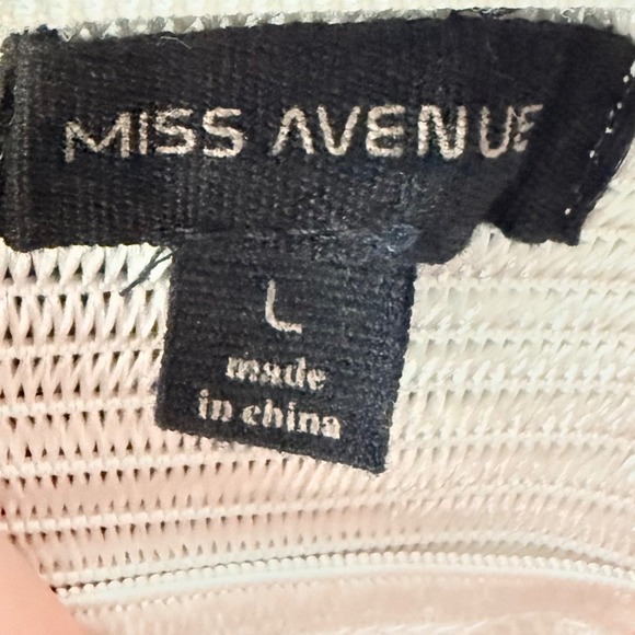 Miss Avenue Strapless Floral Fit and Flare Dress White Red floral size Large - Picture 7 of 9